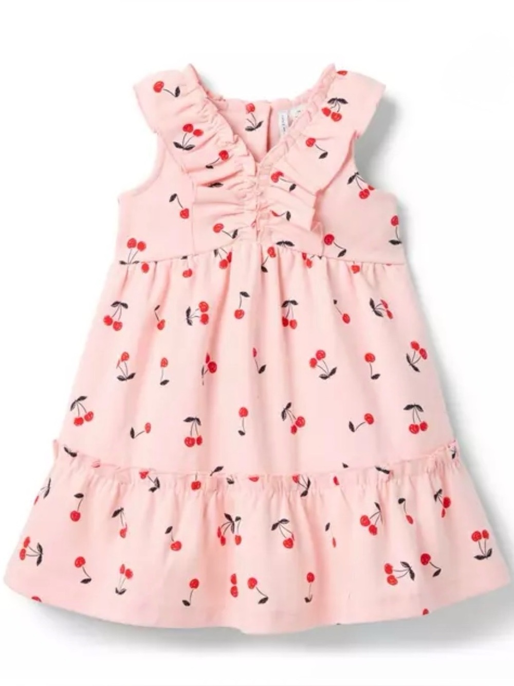Janie and Jack size 5 Cherry Ruffle Ponte Dress